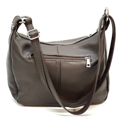 Delizia Leather Shoulder Bag - Made In Italy