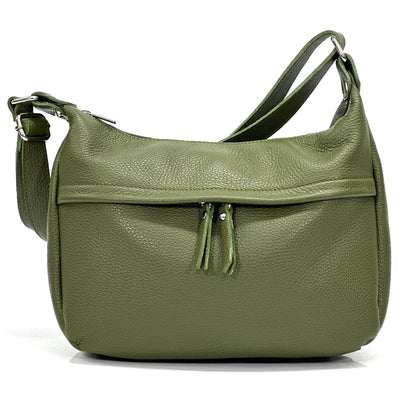 Delizia Leather Shoulder Bag - Made In Italy