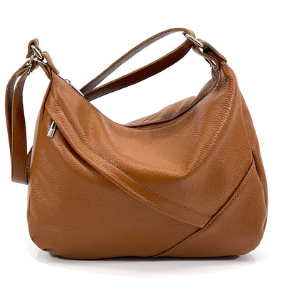 Giada Leather Shoulder Bag - Made In Italy