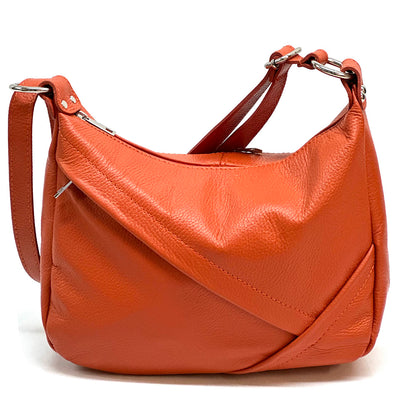 Giada Leather Shoulder Bag - Made In Italy