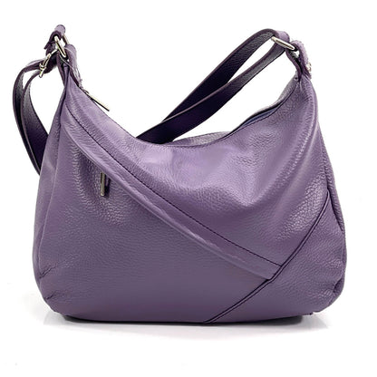 Giada Leather Shoulder Bag - Made In Italy