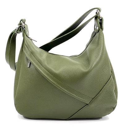 Giada Leather Shoulder Bag - Made In Italy