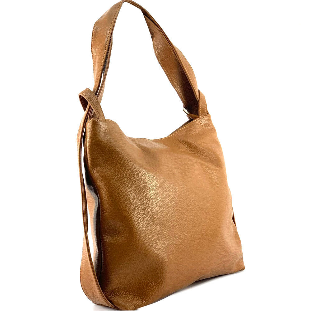 Greta GM convertible leather backpack