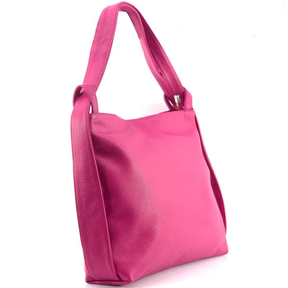 Greta GM convertible leather backpack