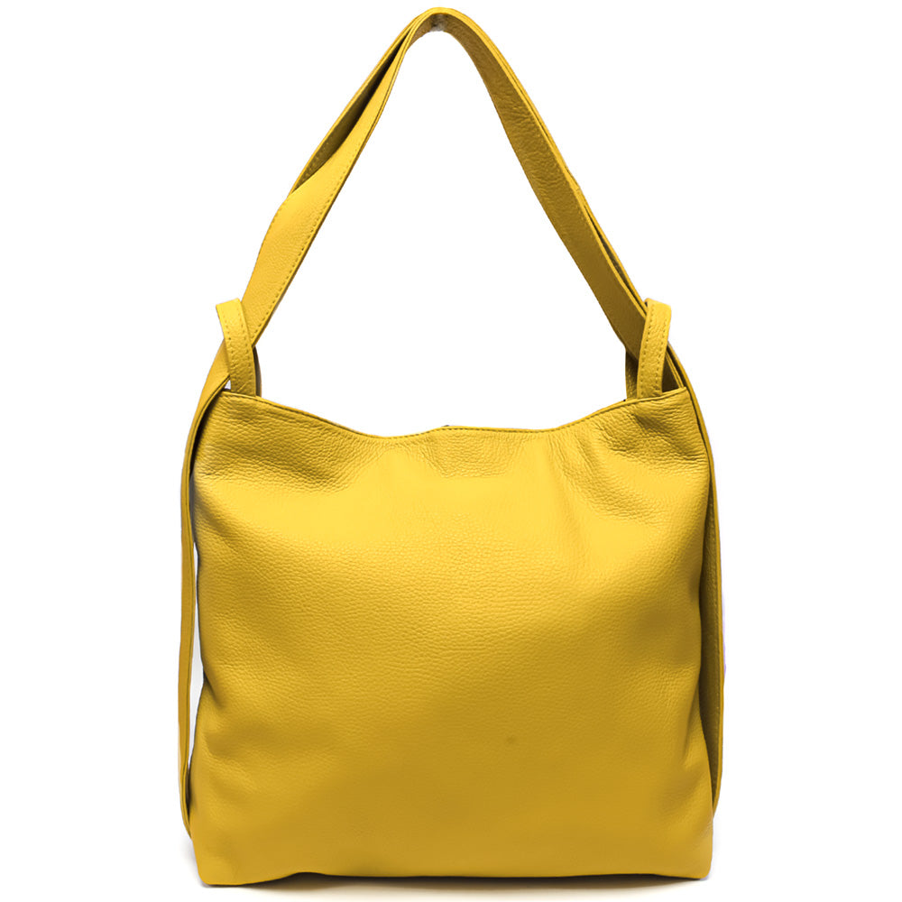 Greta GM convertible leather backpack