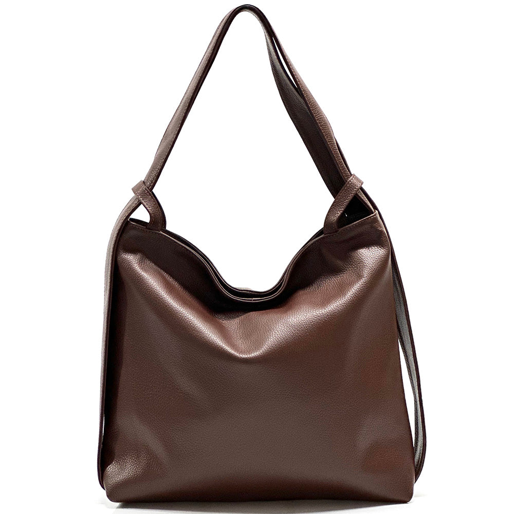 Greta GM convertible leather backpack