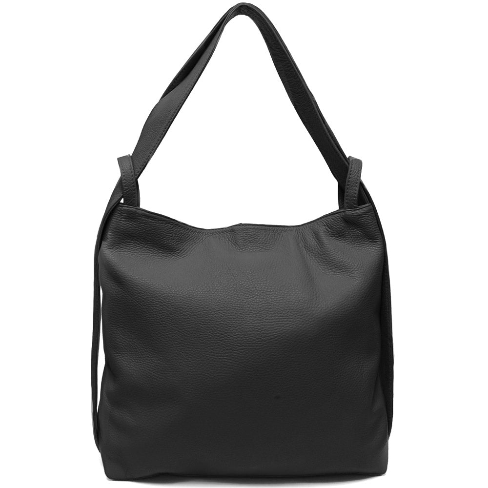 Greta GM convertible leather backpack