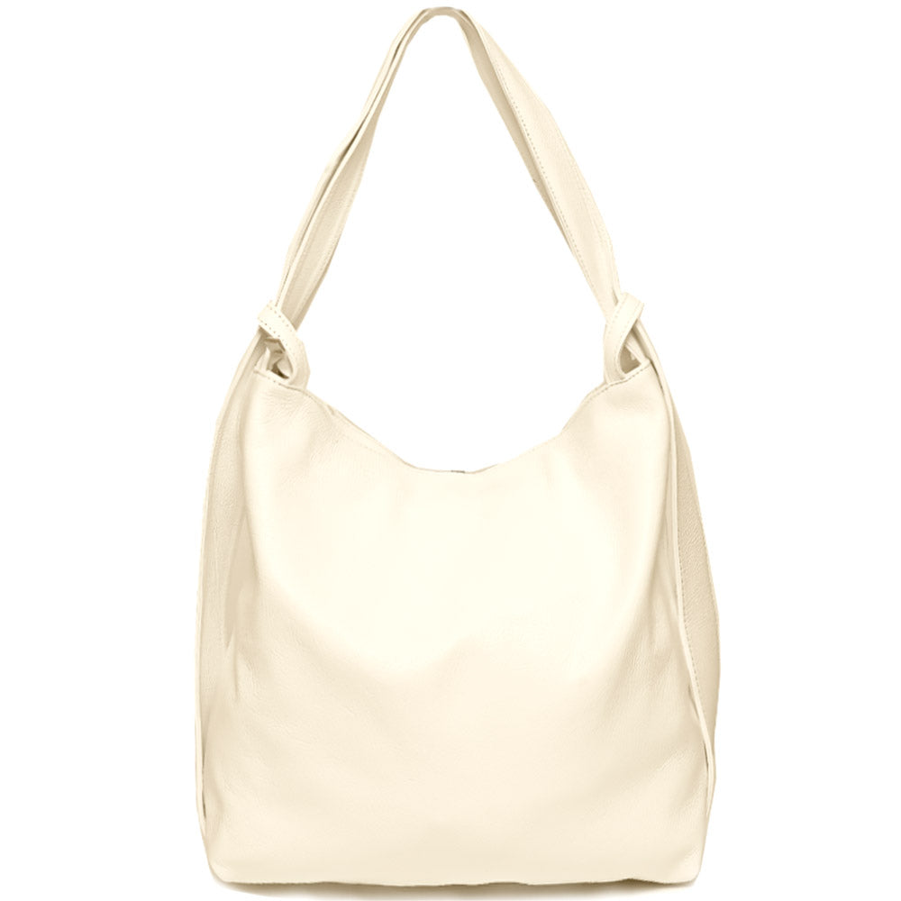 Greta GM convertible leather backpack