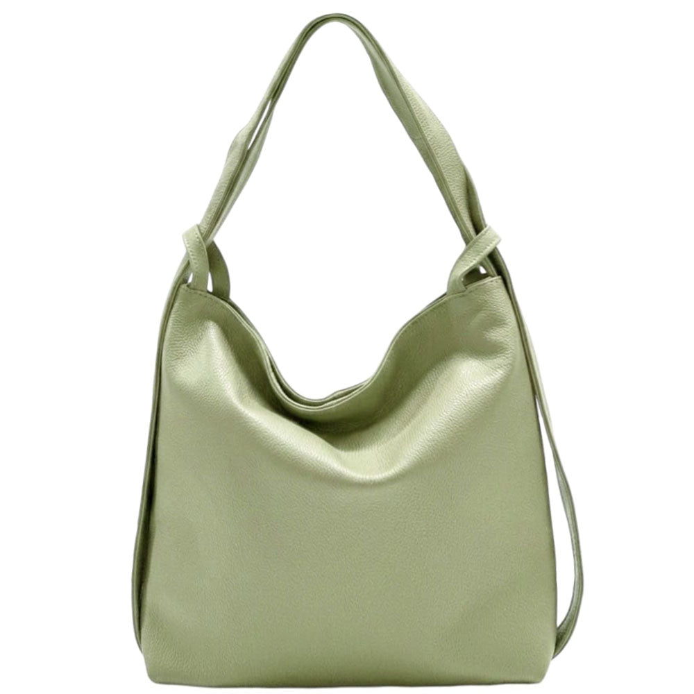 Greta GM convertible leather backpack