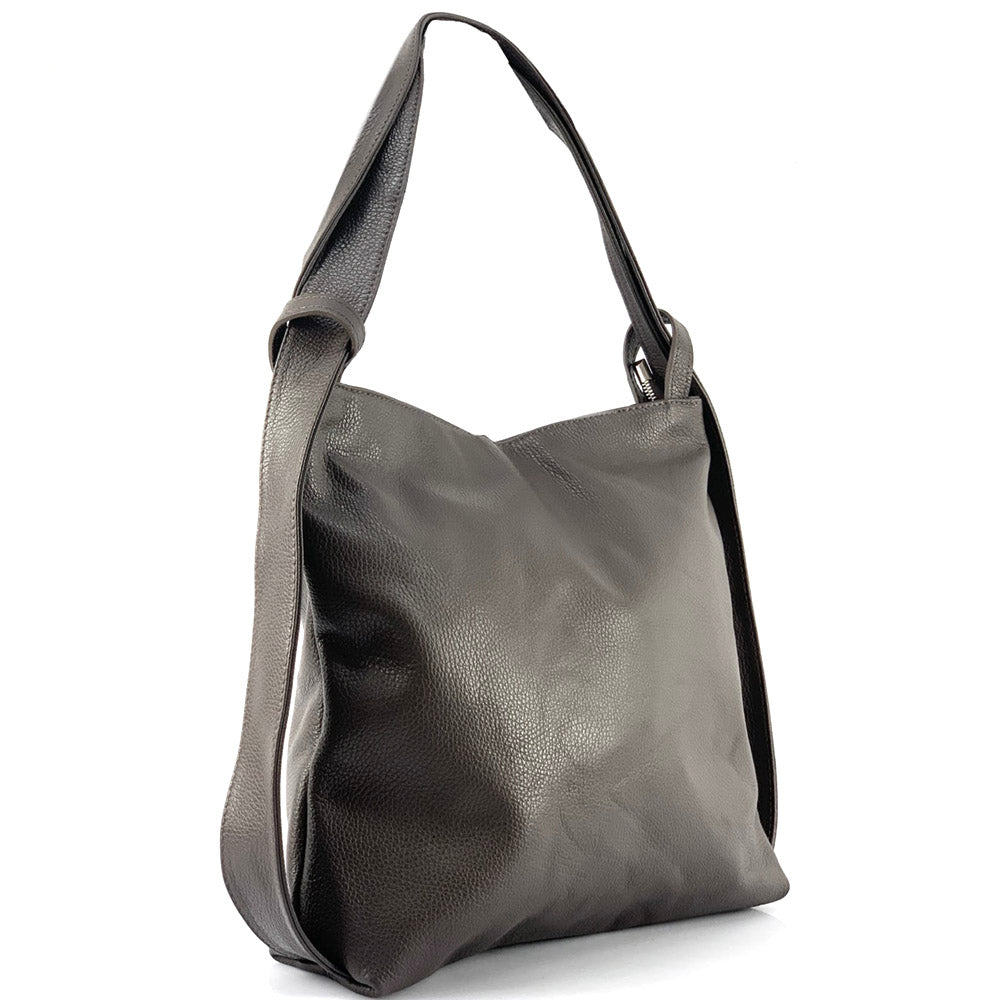 Greta GM convertible leather backpack