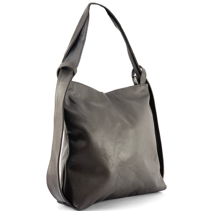 Greta GM convertible leather backpack