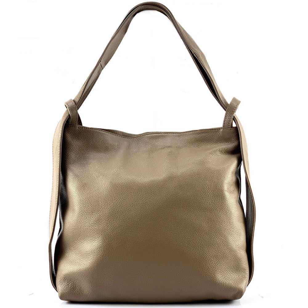 Greta GM convertible leather backpack
