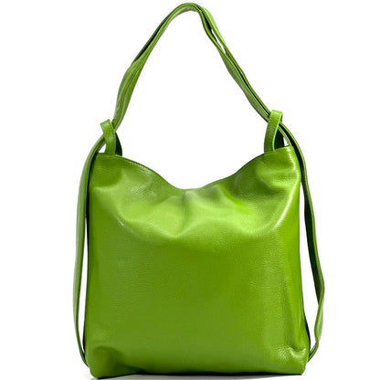 Greta GM convertible leather backpack