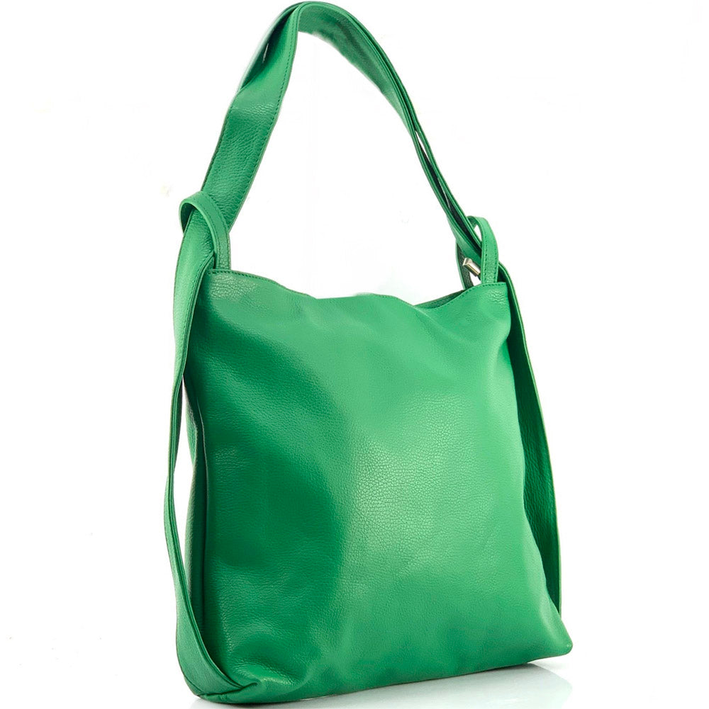 Greta GM convertible leather backpack