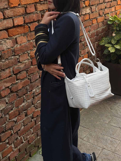 Florine leather handbag - Made In Italy