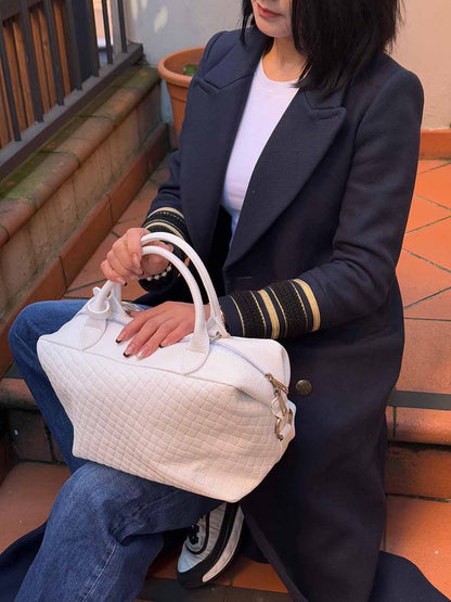 Florine leather handbag - Made In Italy