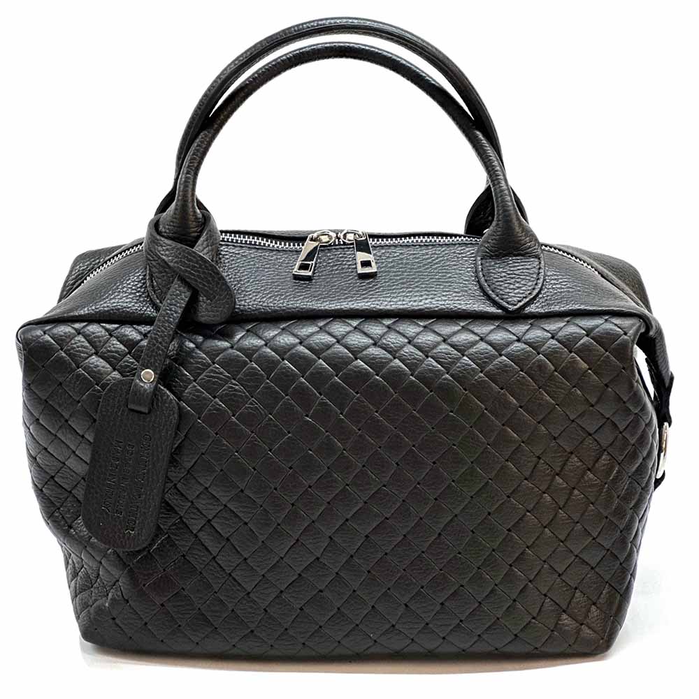 Florine leather handbag - Made In Italy