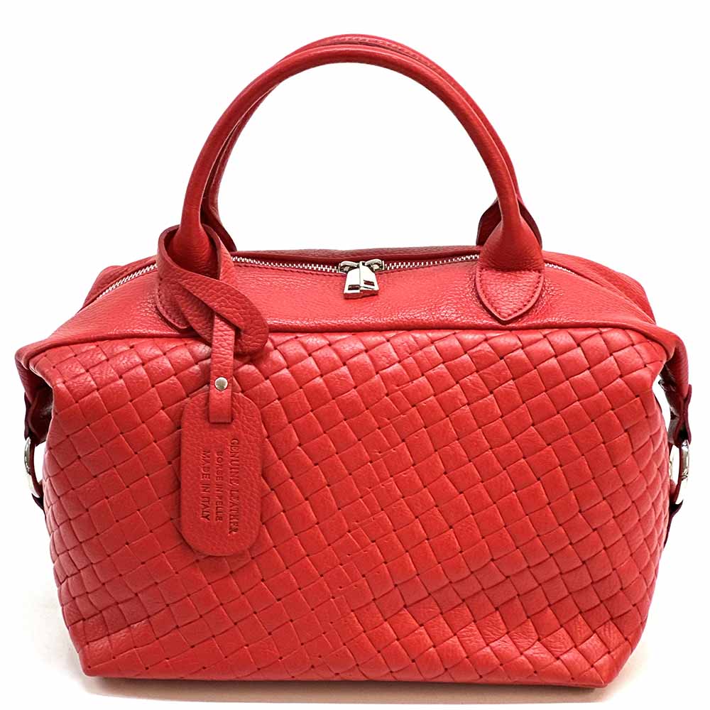 Florine leather handbag - Made In Italy
