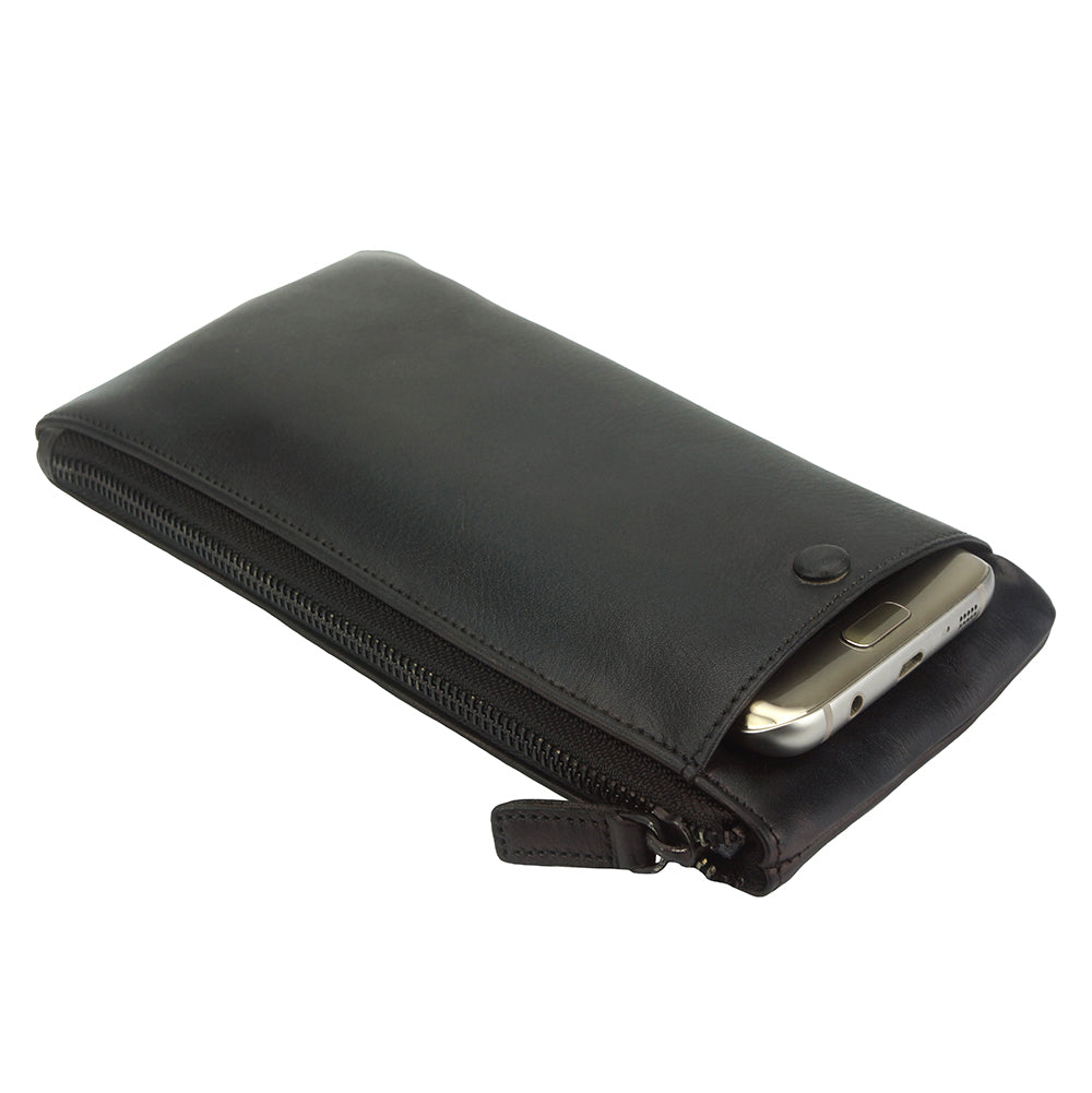 Wallet Adele in vintage leather - Made In Italy
