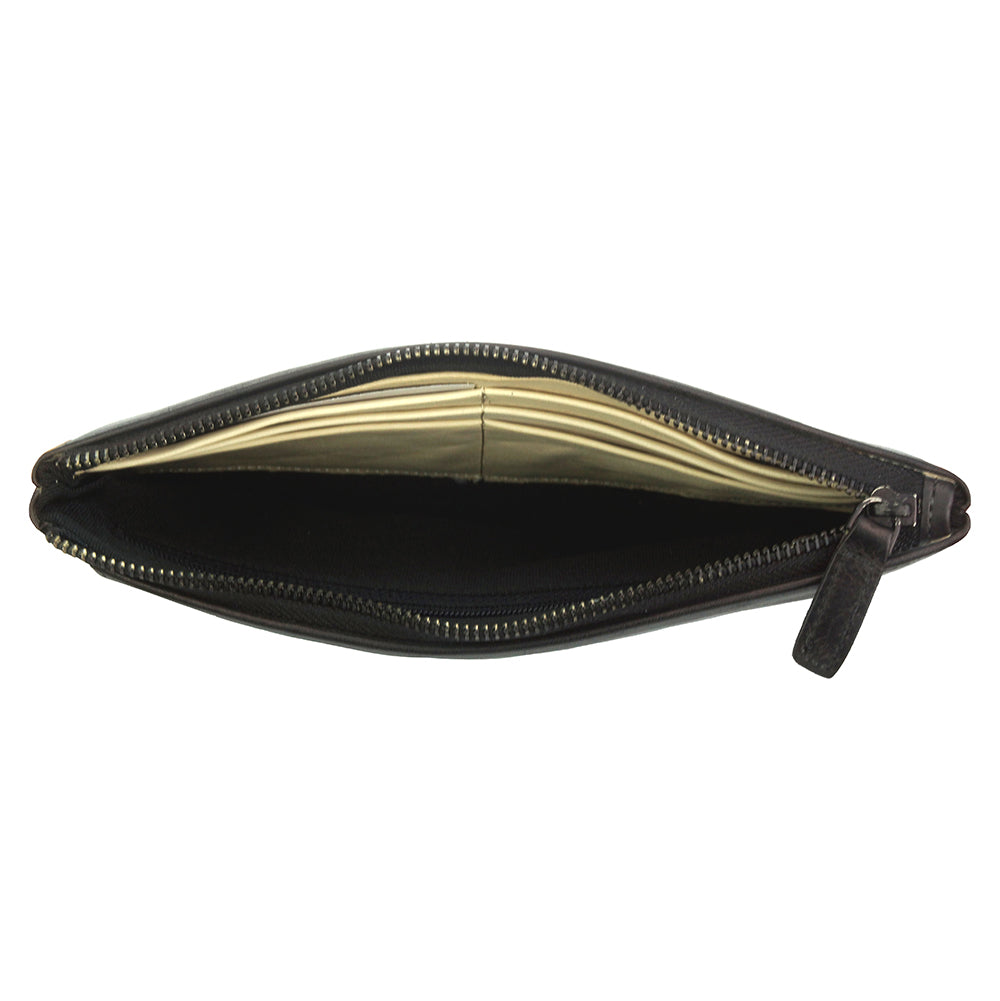 Wallet Adele in vintage leather - Made In Italy