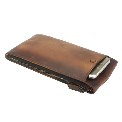 Wallet Adele in vintage leather - Made In Italy