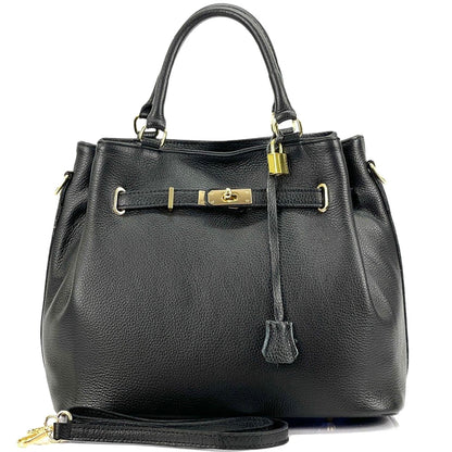 Radiance cow leather Handbag - Made In Italy