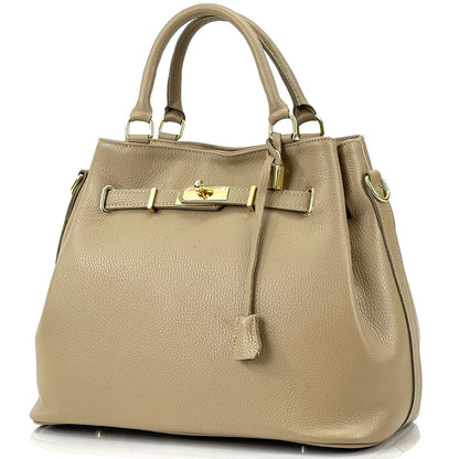 Radiance cow leather Handbag - Made In Italy