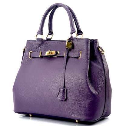Radiance cow leather Handbag - Made In Italy