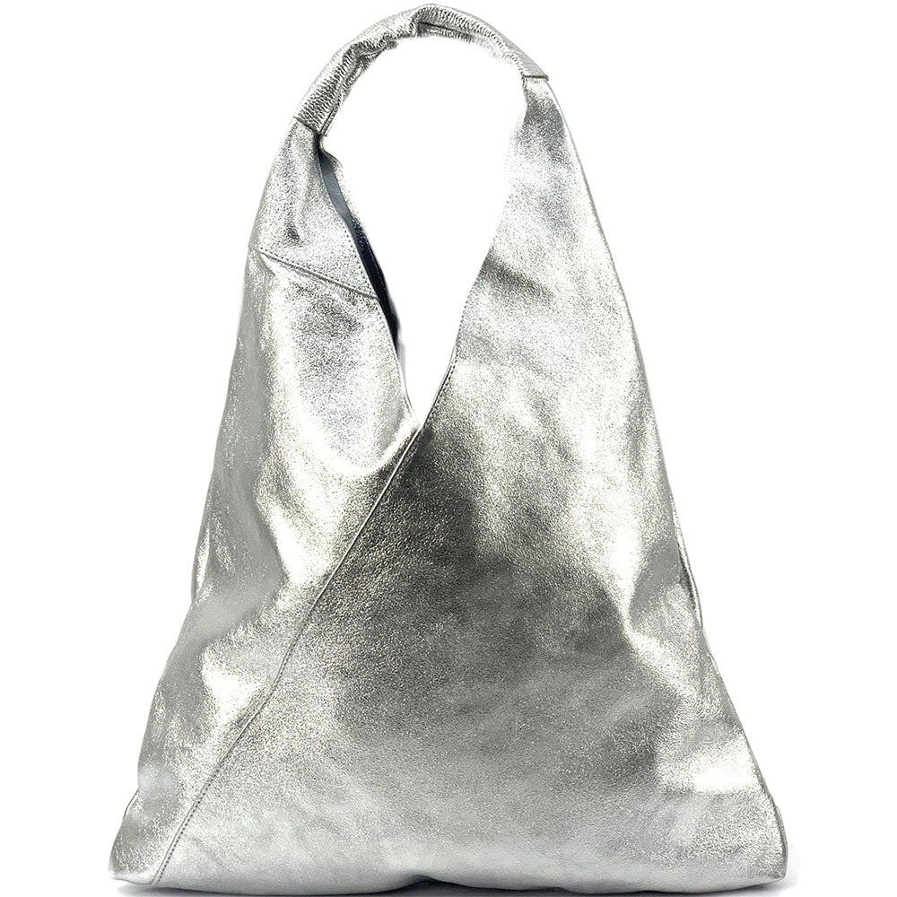 Vincenza Leather Triangle Bag - Made In Italy