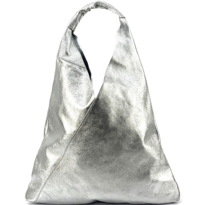 Vincenza Leather Triangle Bag - Made In Italy