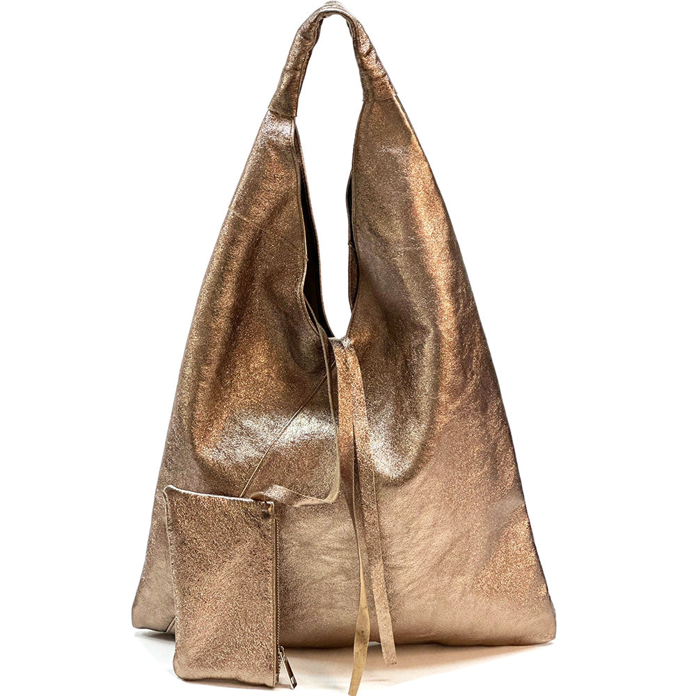 Vincenza Leather Triangle Bag - Made In Italy
