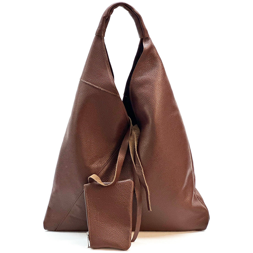 Vincenza Leather Triangle Bag - Made In Italy