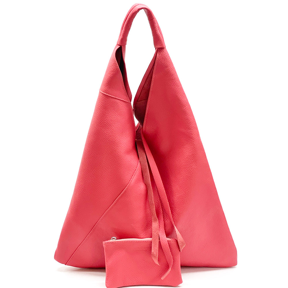 Vincenza Leather Triangle Bag - Made In Italy
