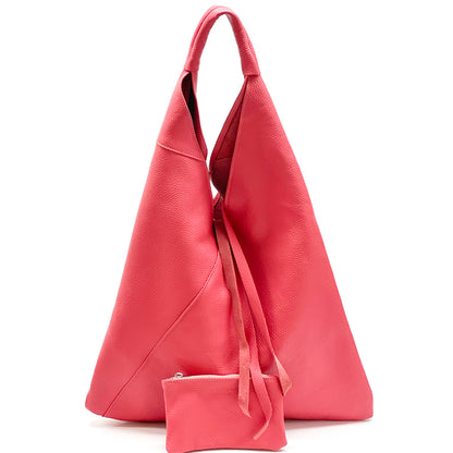Vincenza Leather Triangle Bag - Made In Italy
