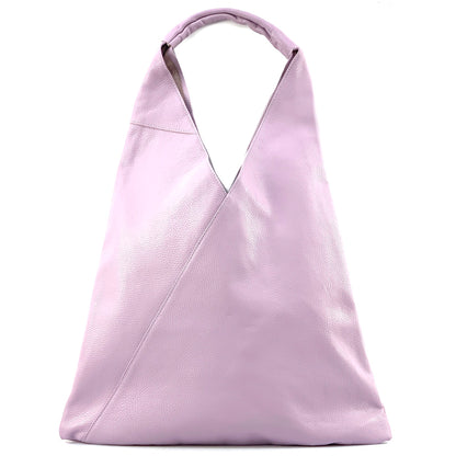 Vincenza Leather Triangle Bag - Made In Italy