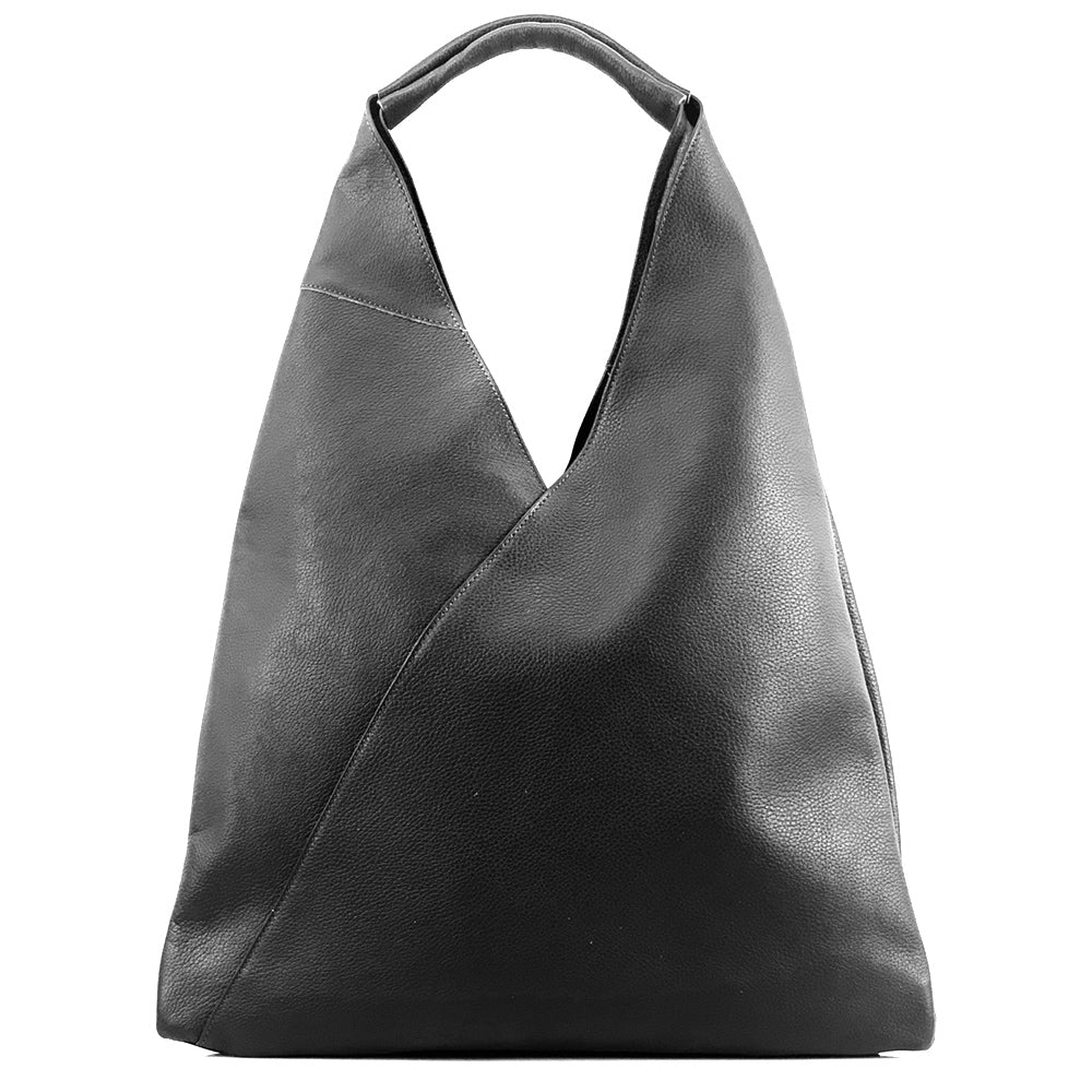 Vincenza Leather Triangle Bag - Made In Italy