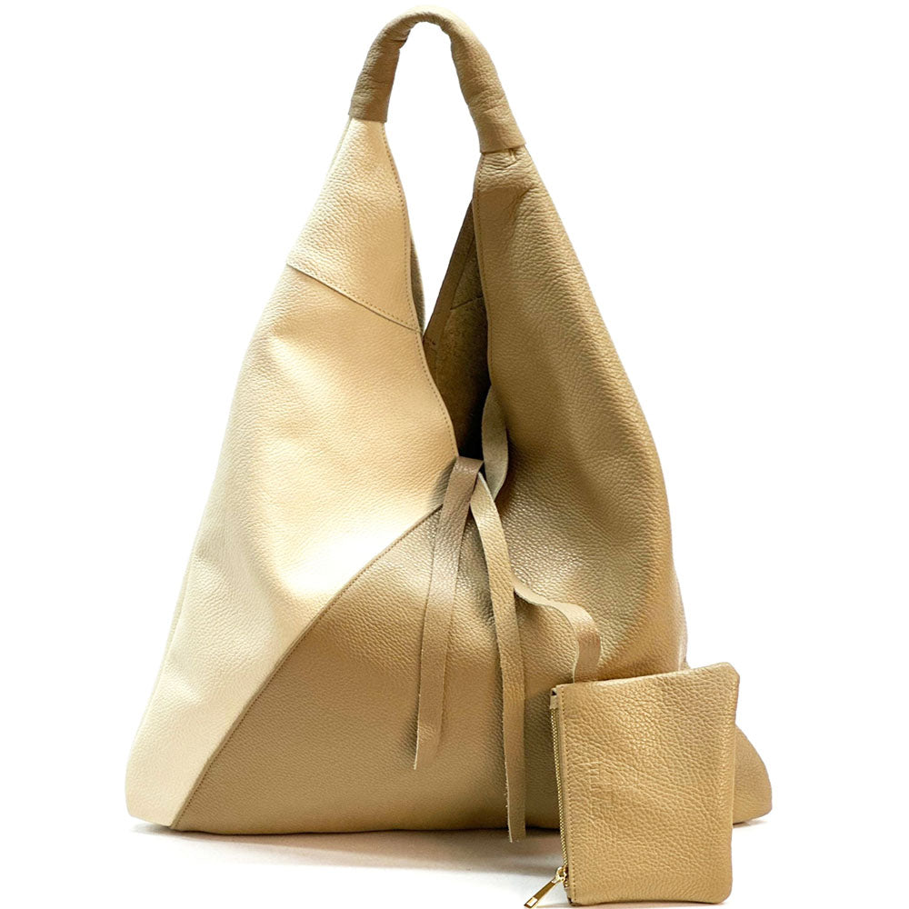 Vincenza Leather Triangle Bag - Made In Italy