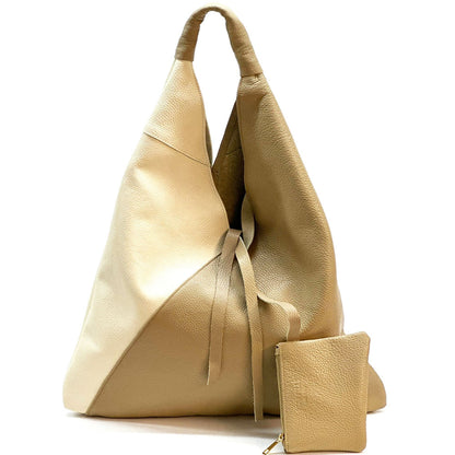 Vincenza Leather Triangle Bag - Made In Italy