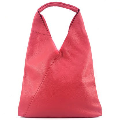 Vincenza Leather Triangle Bag - Made In Italy