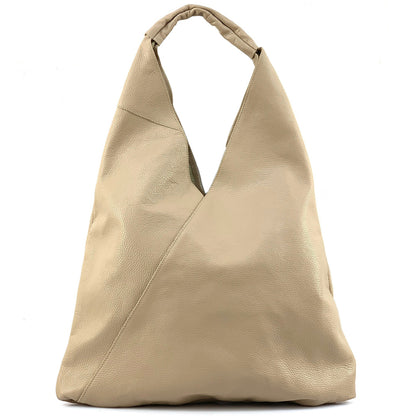 Vincenza Leather Triangle Bag - Made In Italy
