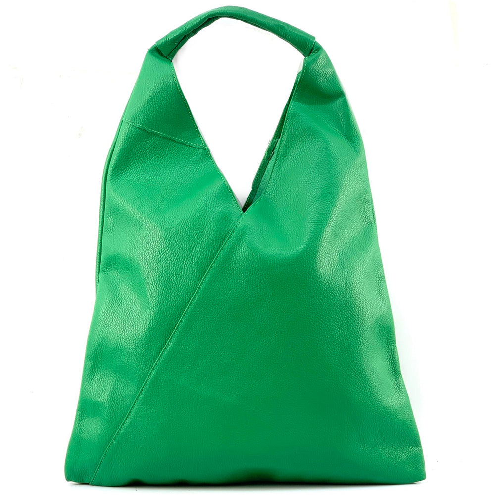 Vincenza Leather Triangle Bag - Made In Italy