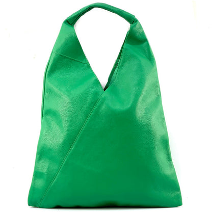 Vincenza Leather Triangle Bag - Made In Italy