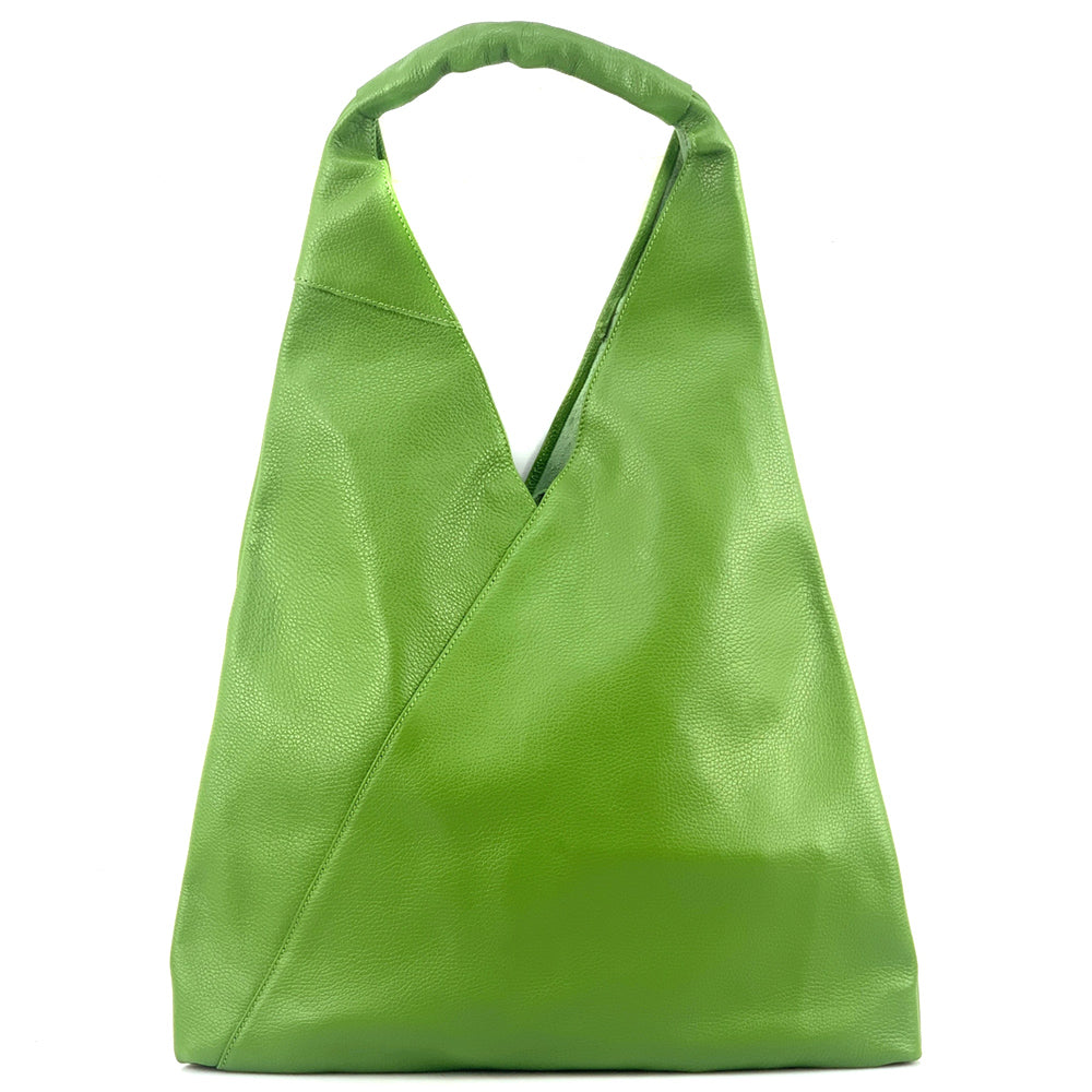 Vincenza Leather Triangle Bag - Made In Italy