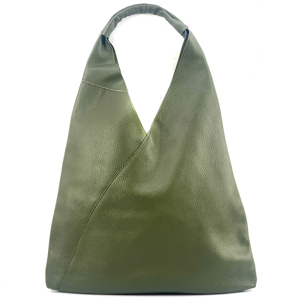 Vincenza Leather Triangle Bag - Made In Italy
