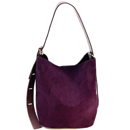 Amalia Suede Leather Bag - Made in Italy