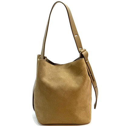 Amalia Suede Leather Bag - Made in Italy