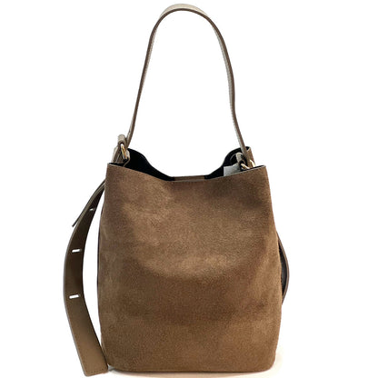 Amalia Suede Leather Bag - Made in Italy