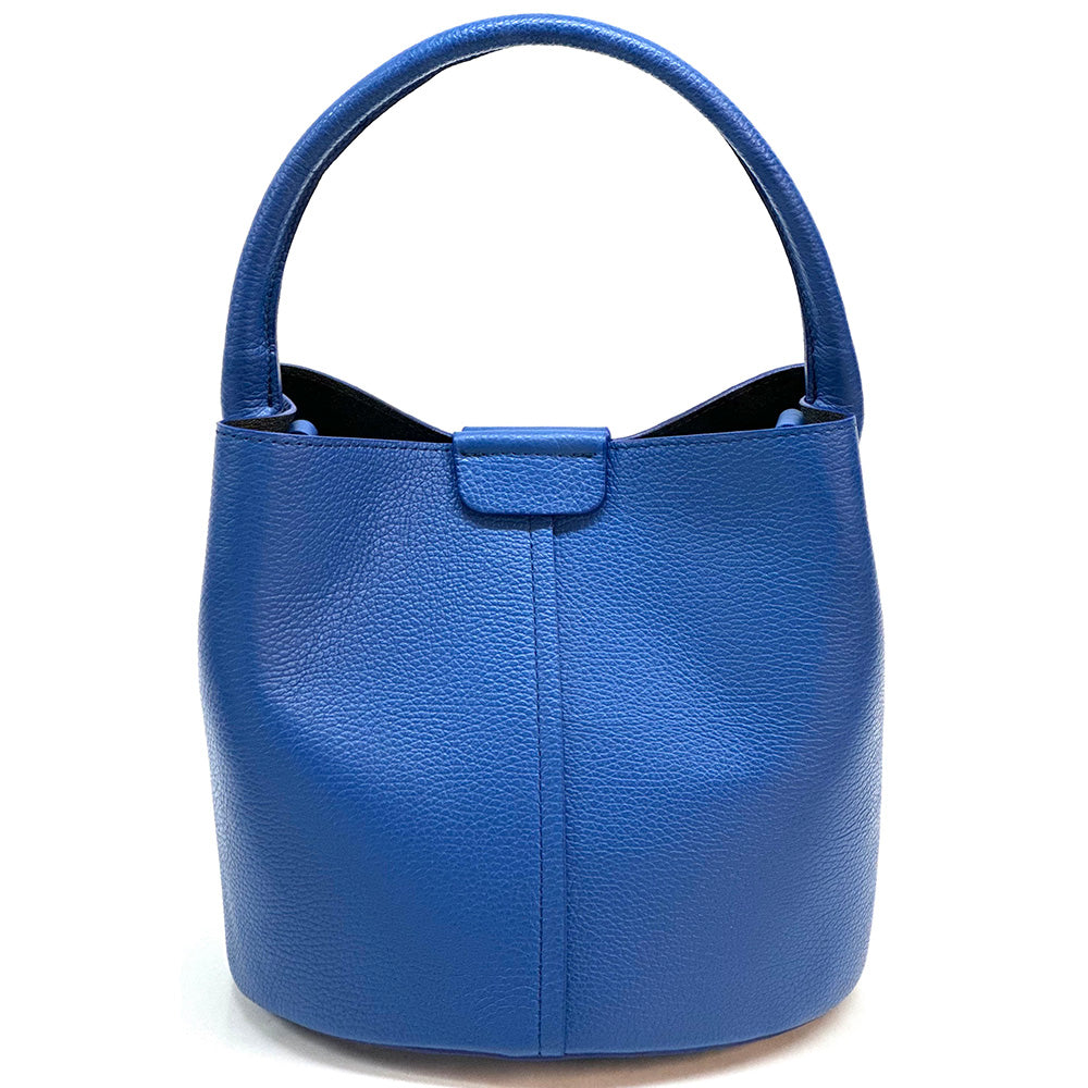 Grazia Leather Bucket Bag - Made In Italy