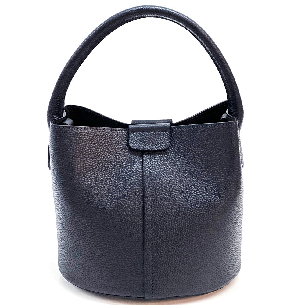 Grazia Leather Bucket Bag - Made In Italy