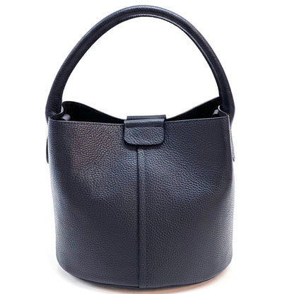 Grazia Leather Bucket Bag - Made In Italy